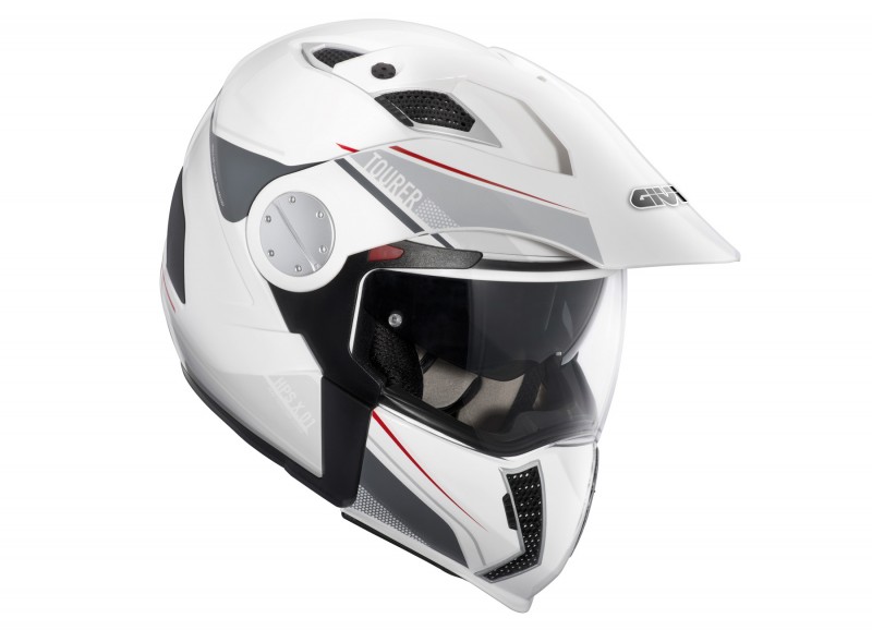 GIVI X.01 Explorer Convertible Modular Motorcycle Helmet Silver Large 